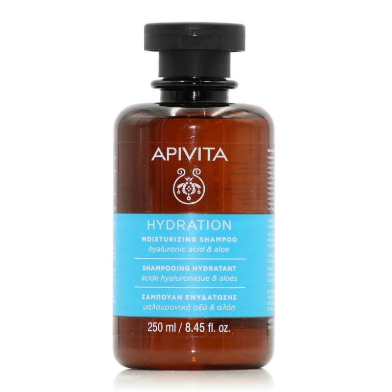 Apivita Hydration Hyaluronic Acid & Aloe Σαμπουάν για Ενυδάτωση για Όλους τους Τύπους Μαλλιών 250ml