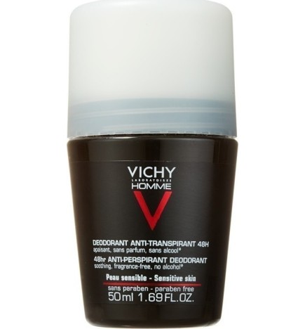 Vichy Homme Deo Roll-On Peux Sensibles 48h 50ml