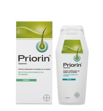 Priorin Σαμπουάν Θρέψης - Με Φυτικά Εκχυλίσματα και Βιταμίνες - Λιπαρά Μαλλιά 200 ml