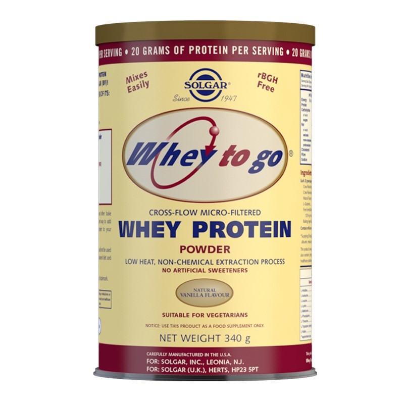 Solgar Whey To Go Protein 340GR ΒΑΝΙΛΙΑ