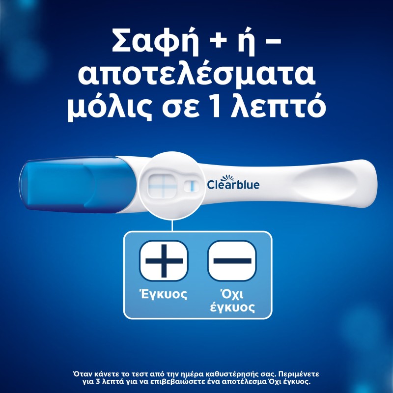 Τεστ Εγκυμοσύνης Clearblue Γρήγορη Ανίχνευσης