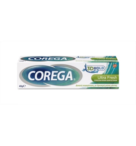 Corega Ultra Fresh Στερεωτική Κρέμα Τεχνητής Οδοντοστοιχίας 40gr