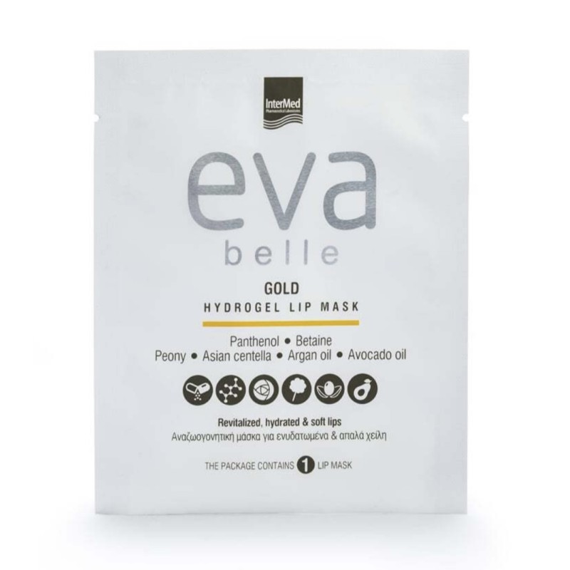 INTERMED - EVA BELLE GOLD Hydrogel Lip Mask - 1τεμ.