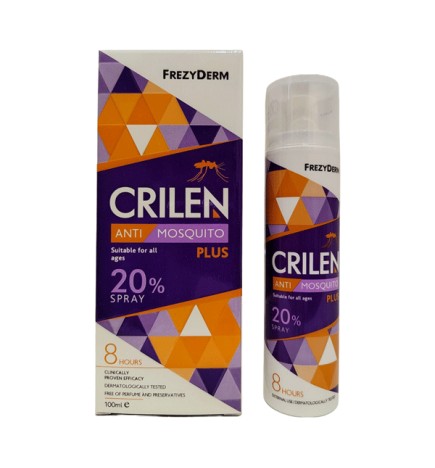 FREZYDERM Crilen Anti-Mosquito Plus Spray 20% για προστασία από Κουνούπια 100ml