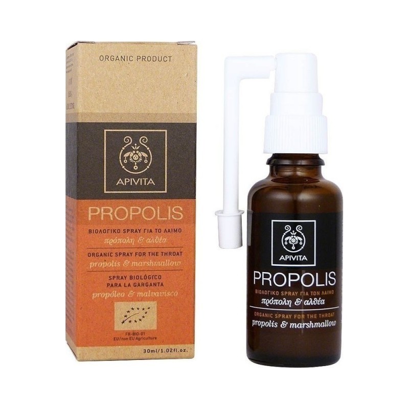 Apivita Propolis Βιολογικό Spray για το Λαιμό με Αλθαία & Πρόπολη 30ml