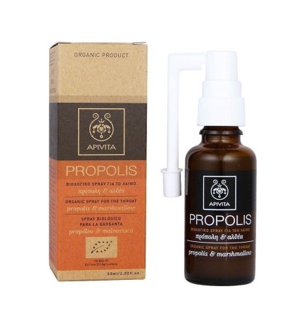 Apivita Propolis Βιολογικό Spray για το Λαιμό με Αλθαία & Πρόπολη 30ml