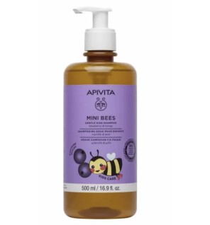 Apivita Mini Bees Απαλό Σαμπουάν για Παιδιά με Μύρτιλο & Μέλι 500ml